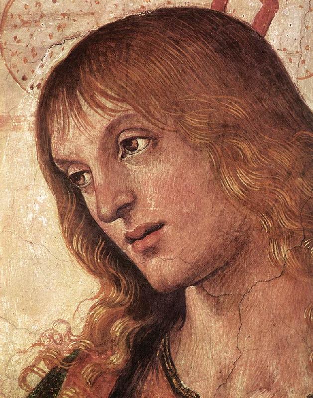 PERUGINO, Pietro Christ Handing the Keys to St. Peter (detail) af Norge oil painting art